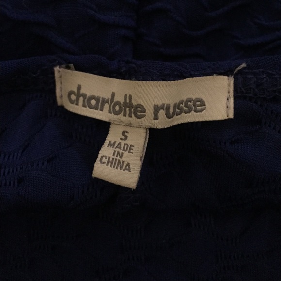 Blue Skater Dress with Criss Cross Back - Picture 5 of 5